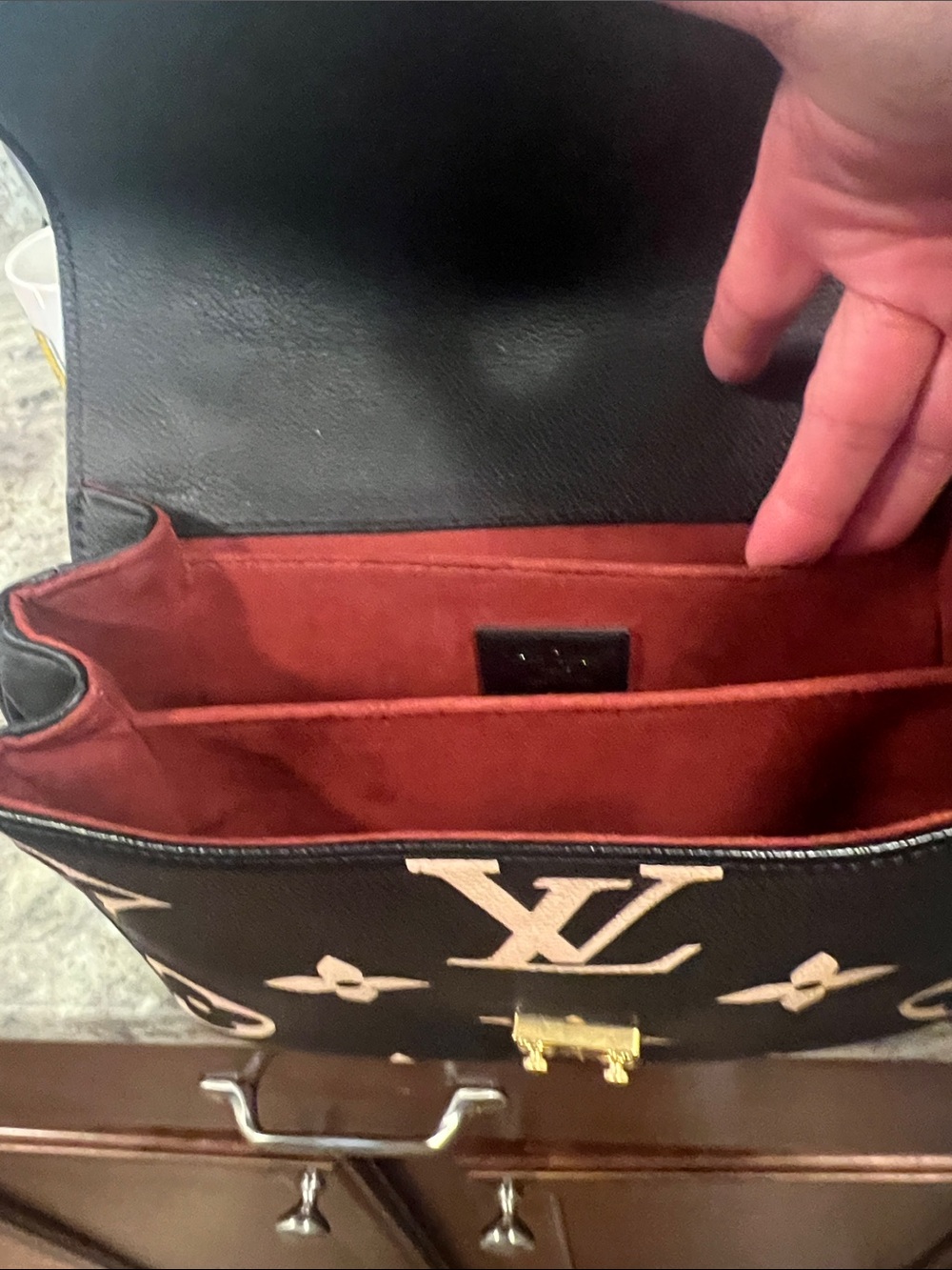 Louis Vuitton Black & White Monogram Box Crossbody Bag - Picture 5 of 8